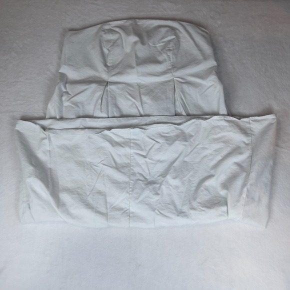 Future Collective Strapless Dress Womens Size 20 White Solid Lined Side‎ Zipper - Picture 1 of 5
